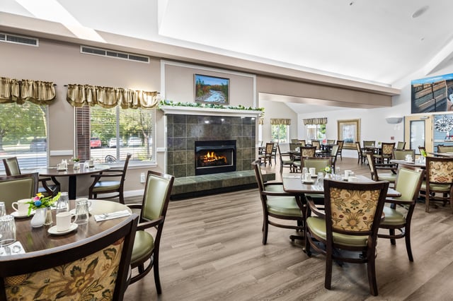 Broken-Arrow-004 - Fireplace in Dining Room