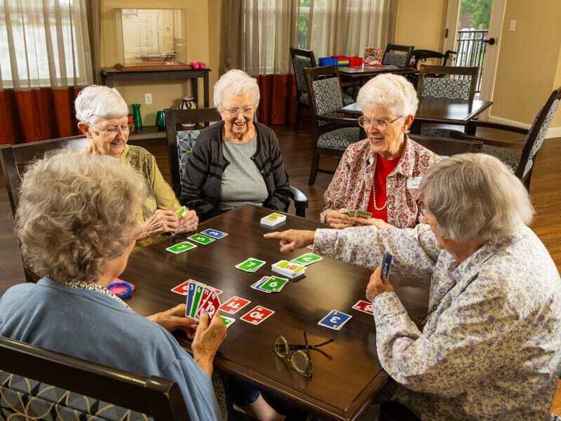 women playing cards
