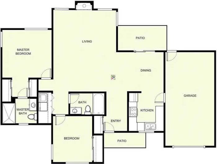 Arrowhead Cottage floor plan